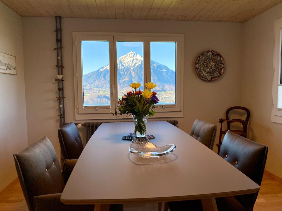 Chalet Egglen "Typical Swiss House, Best Views, Private Jacuzzi" ซิกริซวิล ภายนอก รูปภาพ