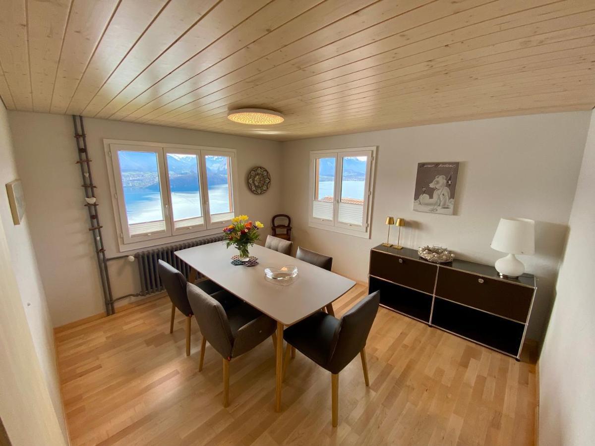 Chalet Egglen "Typical Swiss House, Best Views, Private Jacuzzi" ซิกริซวิล ภายนอก รูปภาพ