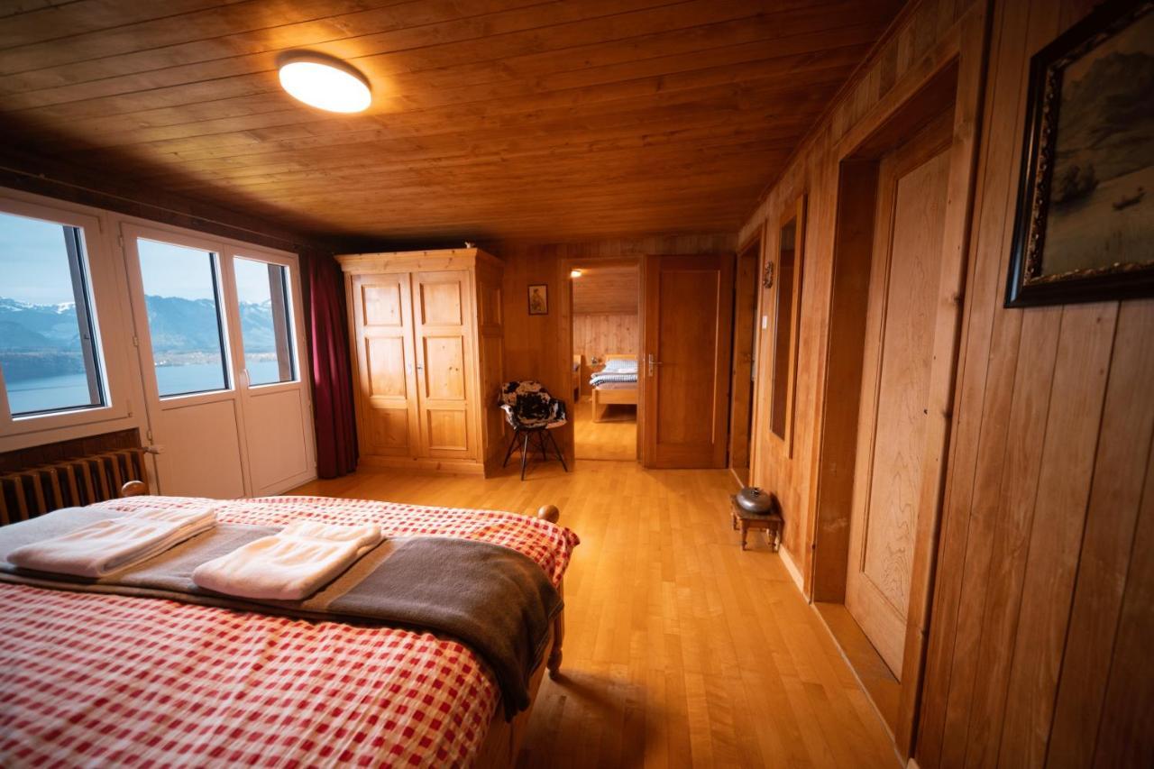 Chalet Egglen "Typical Swiss House, Best Views, Private Jacuzzi" ซิกริซวิล ภายนอก รูปภาพ