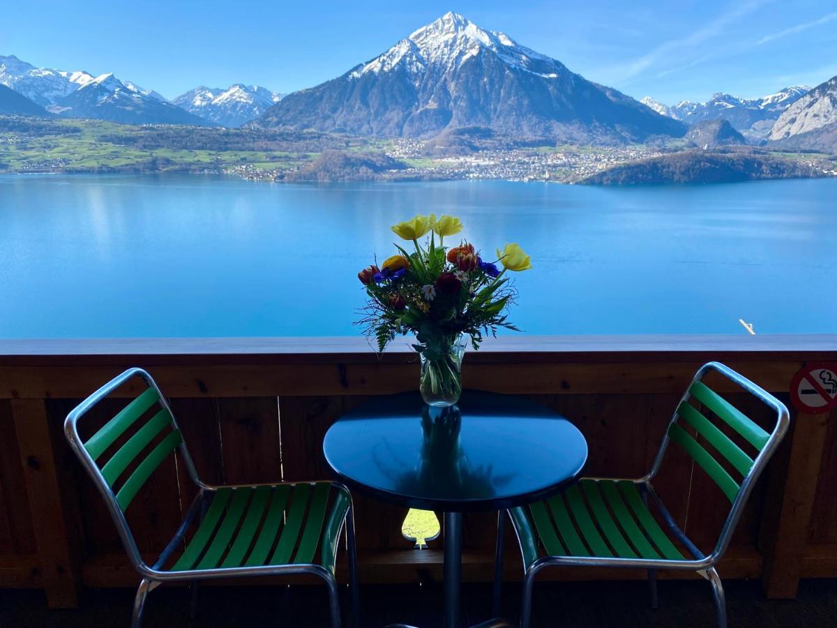 Chalet Egglen "Typical Swiss House, Best Views, Private Jacuzzi" ซิกริซวิล ภายนอก รูปภาพ