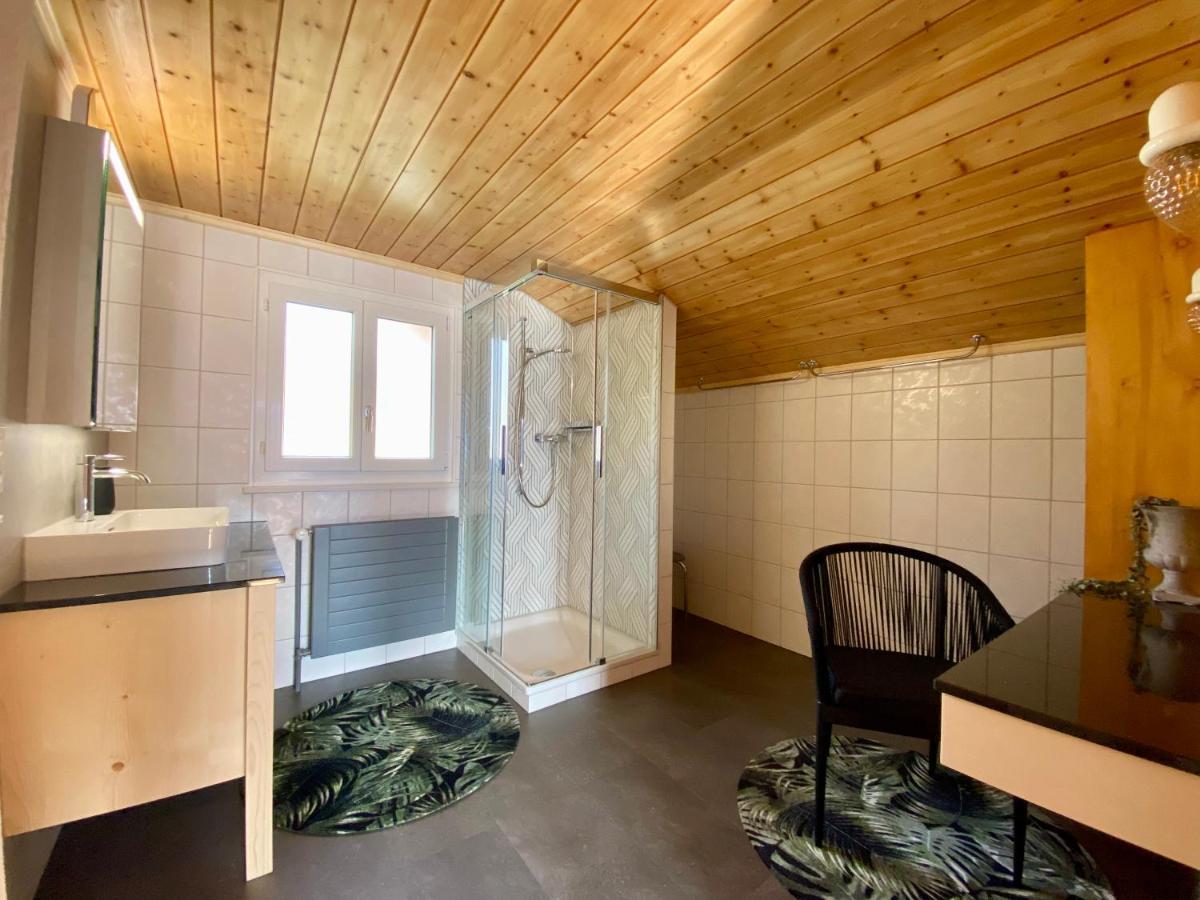 Chalet Egglen "Typical Swiss House, Best Views, Private Jacuzzi" ซิกริซวิล ภายนอก รูปภาพ