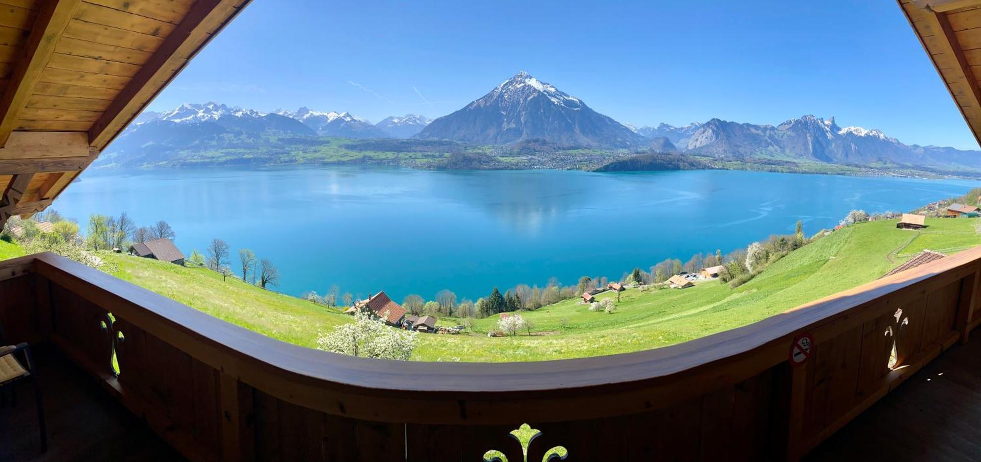 Chalet Egglen "Typical Swiss House, Best Views, Private Jacuzzi" ซิกริซวิล ภายนอก รูปภาพ