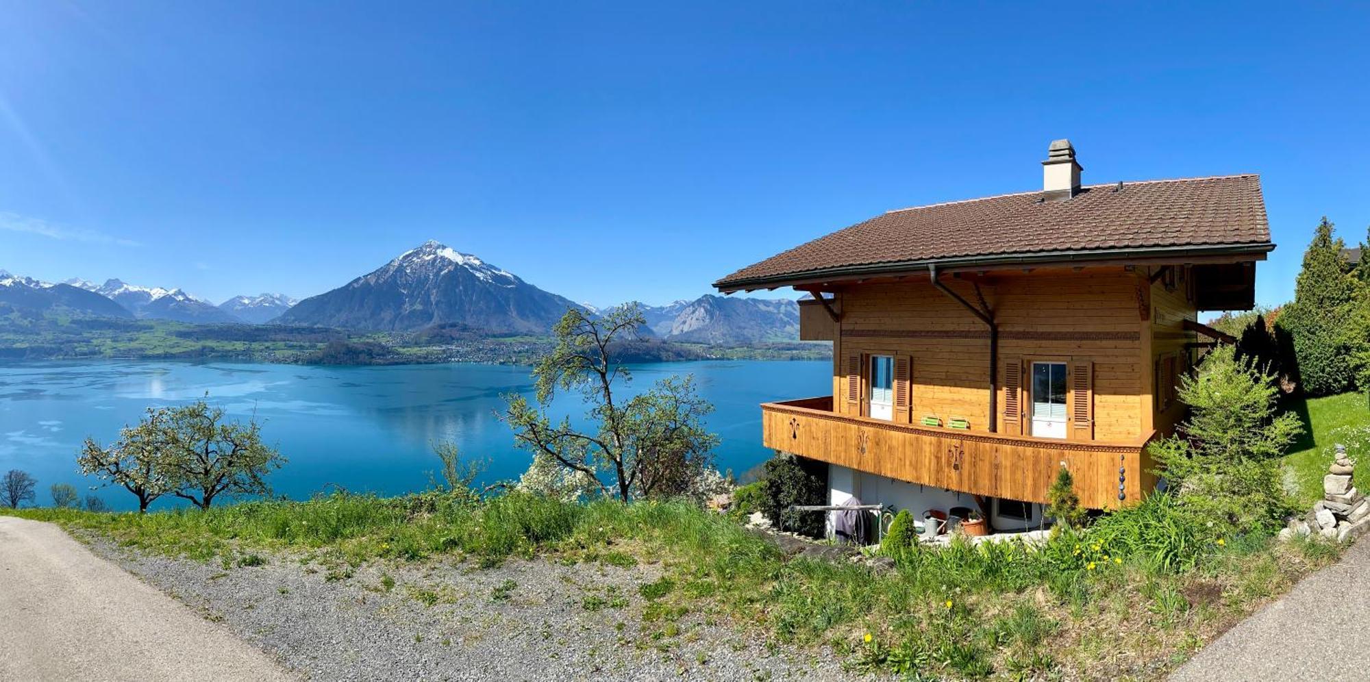 Chalet Egglen "Typical Swiss House, Best Views, Private Jacuzzi" ซิกริซวิล ภายนอก รูปภาพ